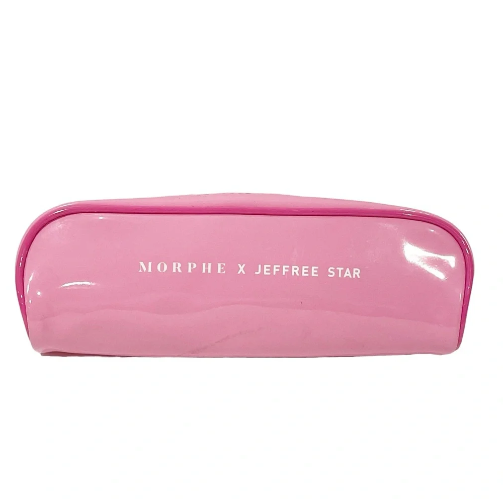 Morphe x Jeffree Star Pink Vinyl Full Zip Makeup Case‎